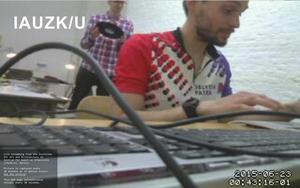 Jakub Valenta and Viktor Vejvoda - Live broadcast from Z/KU Berlin, 2015, webcam still frame